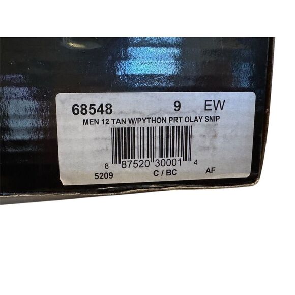 Laredo Men's Lexington Brown Python Print Western Boots Size 9 EW - Picture 10 of 10